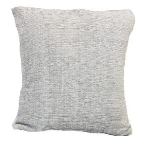 40cm Grey Textured Velvet Cushion