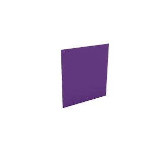 1m Purple Leatherette Bar Front
