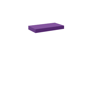 1m Purple Leatherette Bar Top