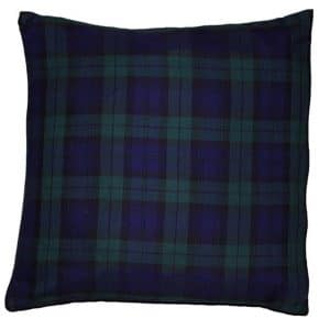 50cm Blue Tartan Cushion