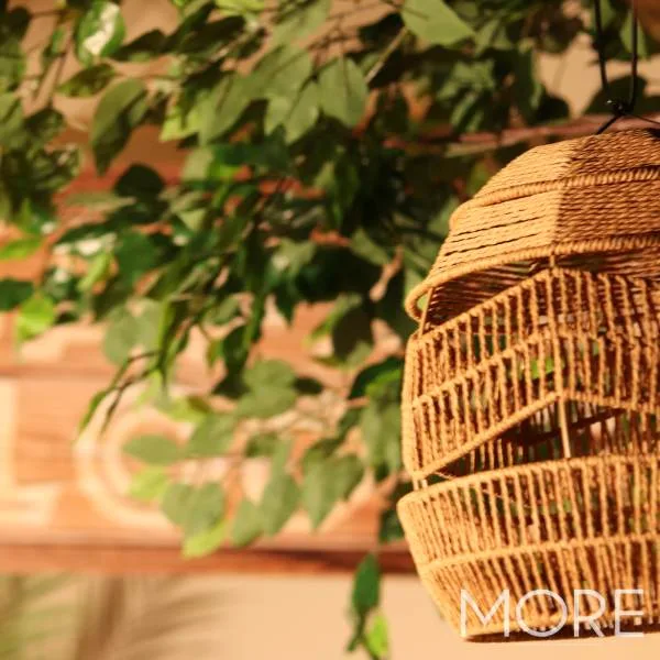 Brown Rattan Ceiling Shade