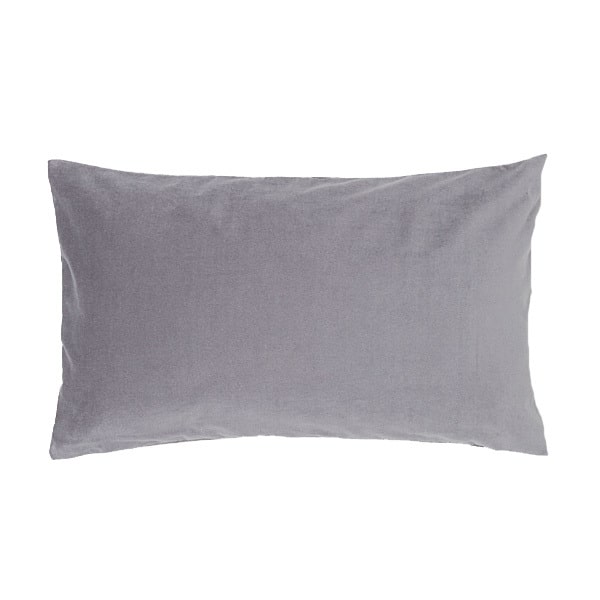 Rectangular Grey Velvet Cushion