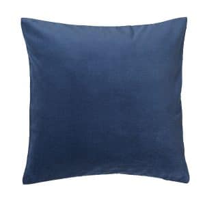 40cm Dark Blue Velvet Cushion