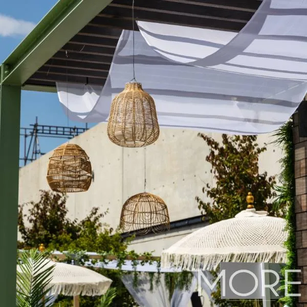 Brown Rattan Ceiling Shade