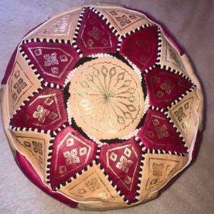 Moroccan Pink Pouffes