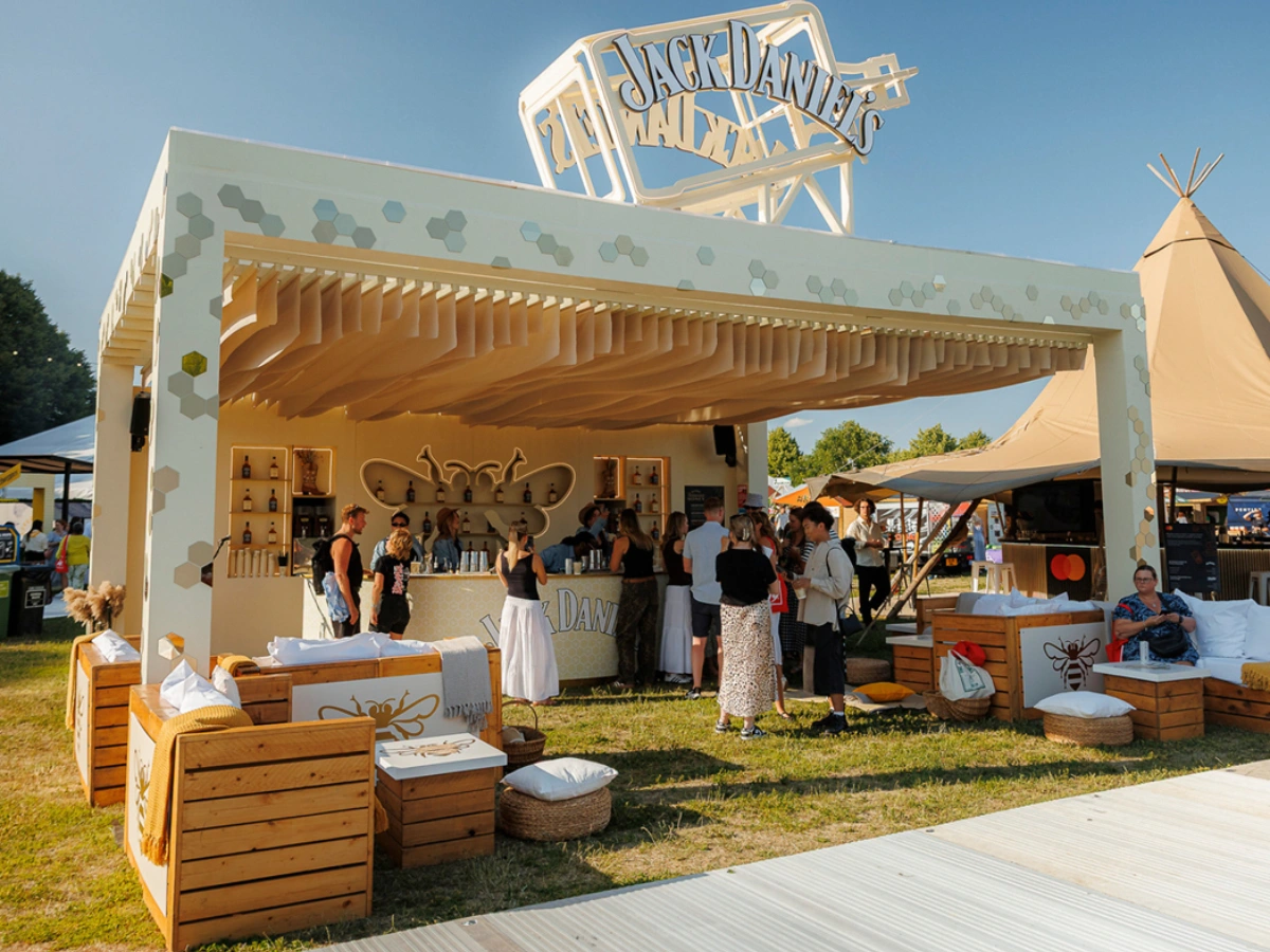 F1 British Grand Prix Silverstone Hospitality Rustic Lounge Furniture Hire