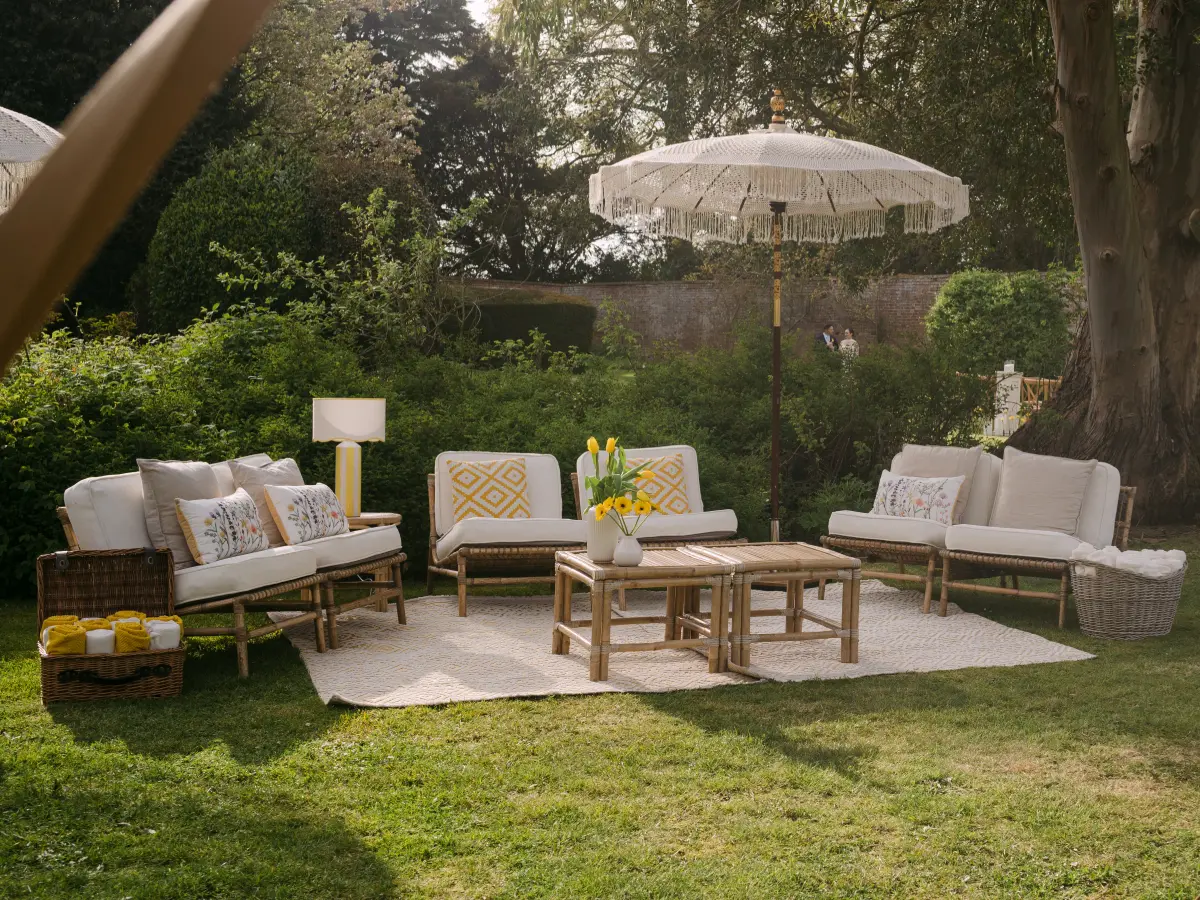 Finsbury Park london festival rustic furniture hire