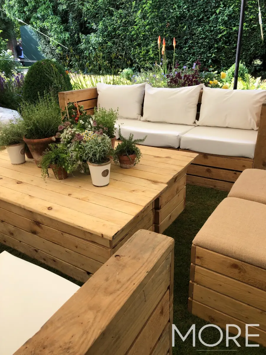the long road festival VIP area chesterfield sofa hire