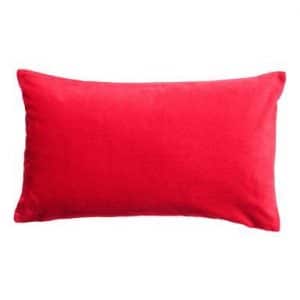 Rectangular Red Velvet Cushion